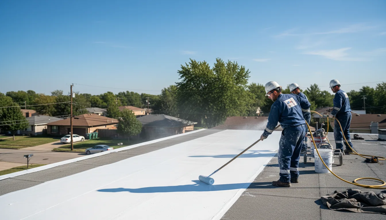 Commercial roof coating in March Air Reserve Base, CA near me